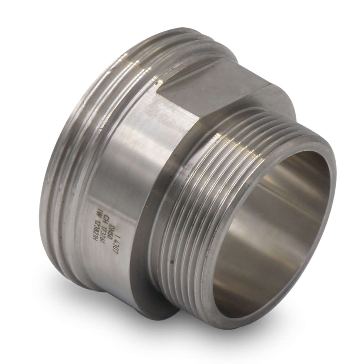 Adapter DN50 DIN 11851 na gwint zewnętrzny BSP 2″ (2 cale) Adapter DN50 DIN 11851 na gwint zewnętrzny BSP 2″ (2 cale)