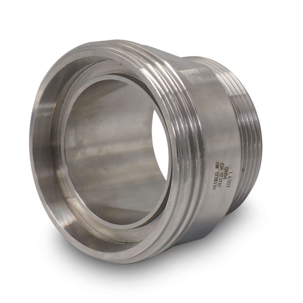 Adapter DN50 DIN 11851 na gwint zewnętrzny BSP 2″ (2 cale) Adapter DN50 DIN 11851 na gwint zewnętrzny BSP 2″ (2 cale)