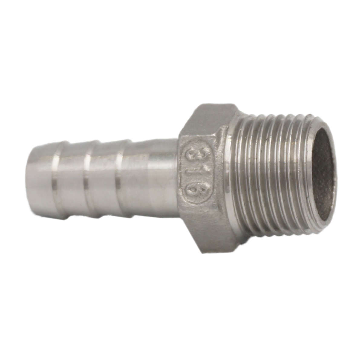Nypel do węża 3/8" x 11 mm - AISI 316 Nypel do węża 3/8" x 11 mm - AISI 316