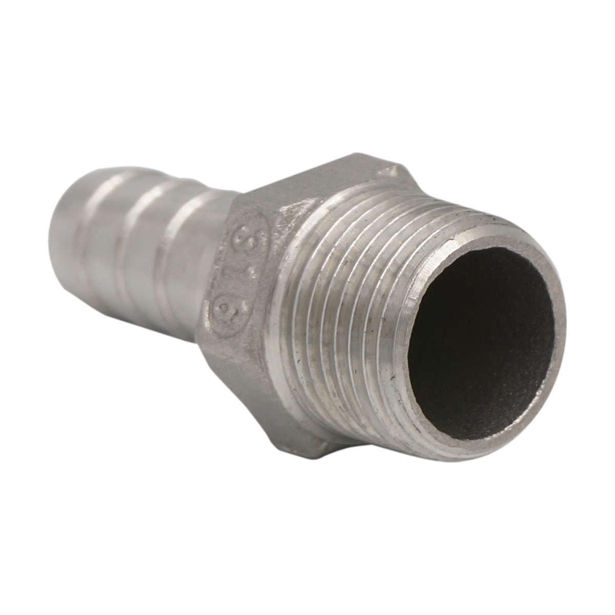 Nypel do węża 3/8" x 11 mm - AISI 316 Nypel do węża 3/8" x 11 mm - AISI 316