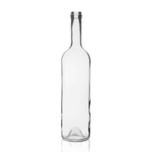 butelka na wino BORDOLESE EUROPEA LIGHT 750 ml bezbarwna - na korek