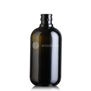 piękna butelka na olej i oliwę BIOLIO TOP 500 ml - ciemna