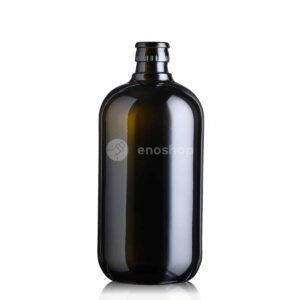 piękna butelka na olej i oliwę BIOLIO TOP 750 ml - ciemna