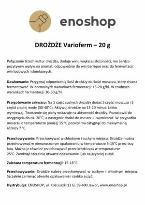 Drożdże Varioferm - 20 g