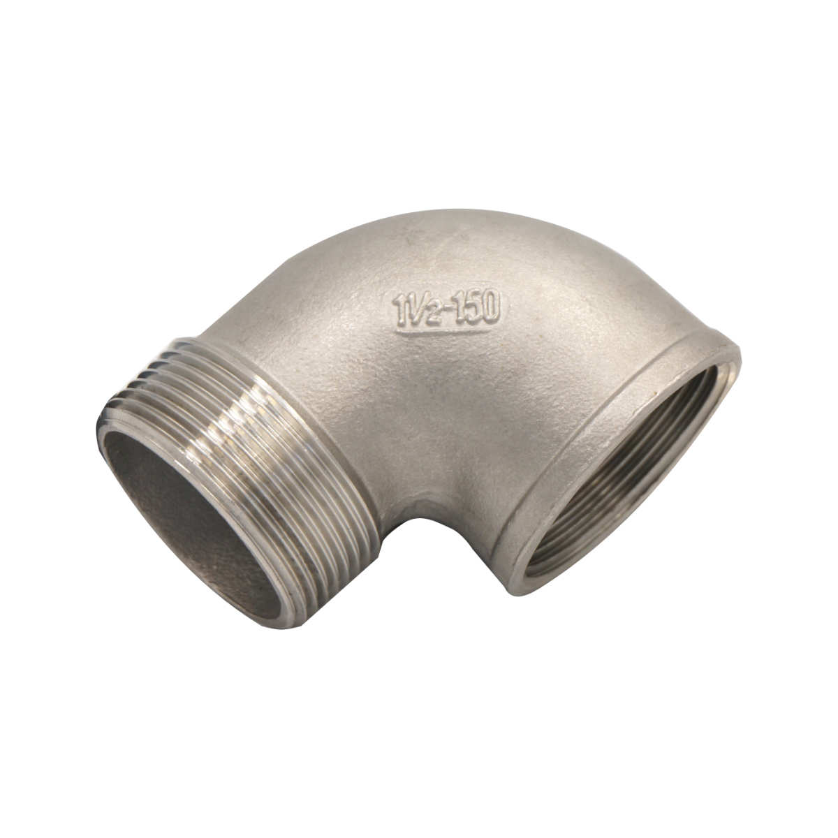 Kolano nyplowe 1.1/2" (1 1/2 cala) (siódemka) - stal nierdzewna kwasoodporna Kolano nyplowe 1.1/2" (1 1/2 cala) (siódemka) - stal nierdzewna kwasoodporna