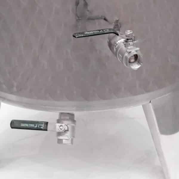 zbiornik LETINA PZ 2000 na wino, cydr, nalewki - kompletnie wyposażony 2 zawory i kranik