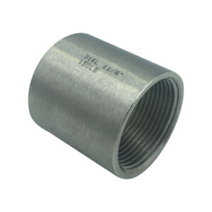 Mufa 1 1/4" (1 1/4 cala) - stal nierdzewna kwasoodporna Mufa 1 1/4" (1 1/4 cala) - stal nierdzewna kwasoodporna