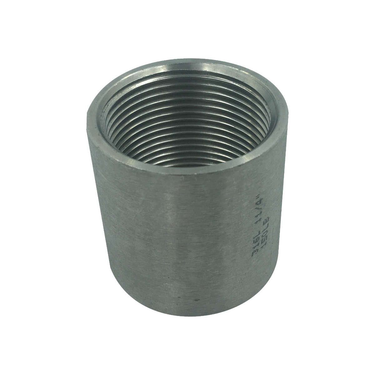 Mufa 1 1/4" (1 1/4 cala) - stal nierdzewna kwasoodporna Mufa 1 1/4" (1 1/4 cala) - stal nierdzewna kwasoodporna