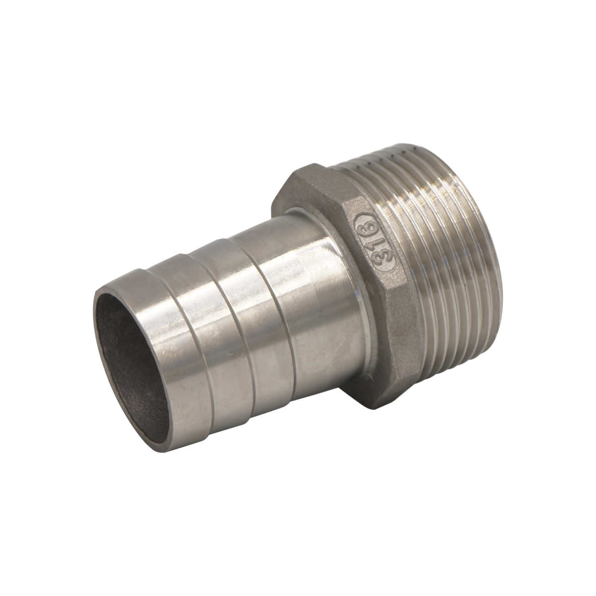 Nypel do węża 1.1/4" x 32 mm - AISI 316 Nypel do węża 1.1/4" x 32 mm - AISI 316