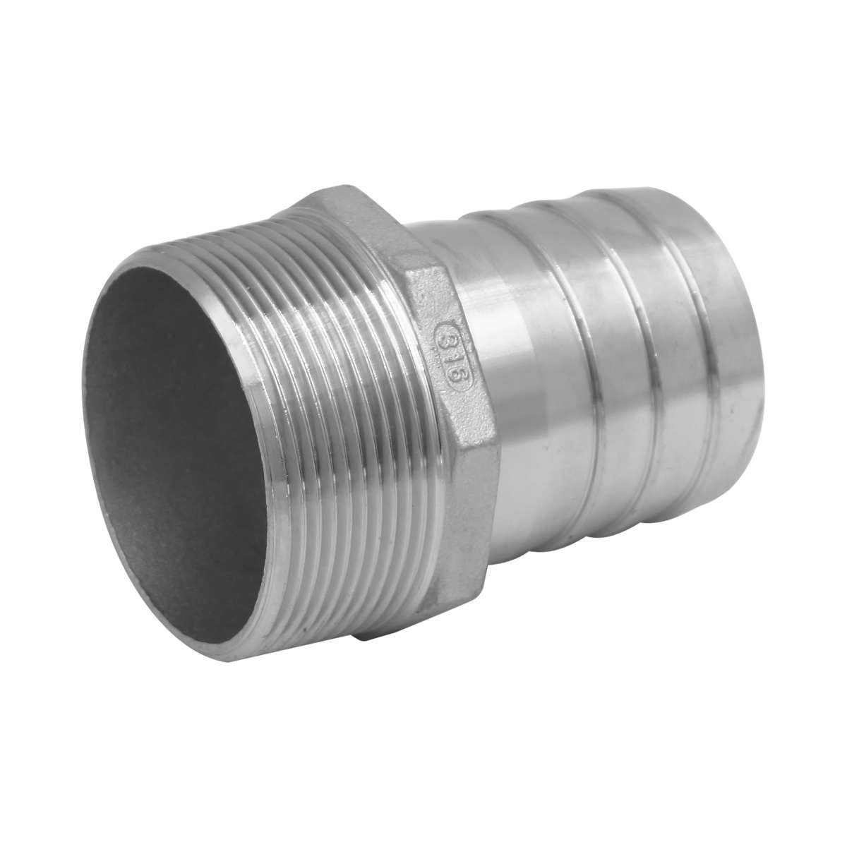 Nypel do węża 2" x 50 mm - AISI 316 Nypel do węża 2" x 50 mm - AISI 316