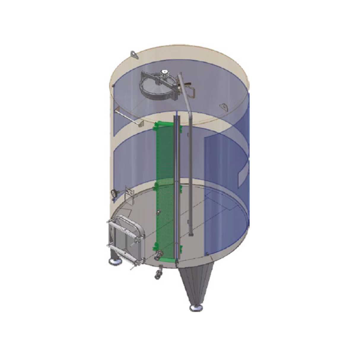 zbiornik Letina winifikator VIK - pump-over fermenter zbiornik Letina winifikator VIK - pump-over fermenter