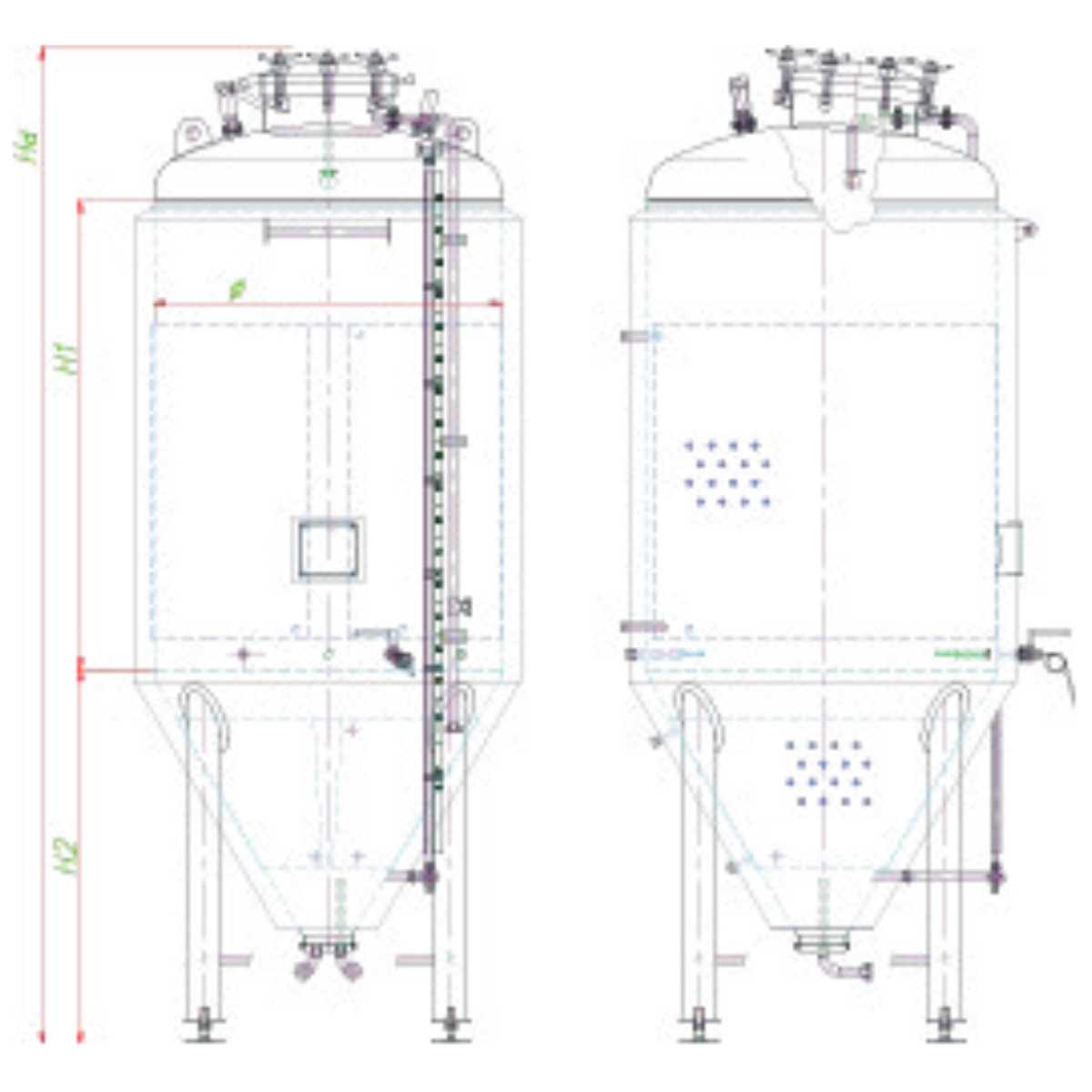 zbiornik do produkcji piwa Letina ZB- CONICAL FERMENTER zbiornik do produkcji piwa Letina ZB- CONICAL FERMENTER