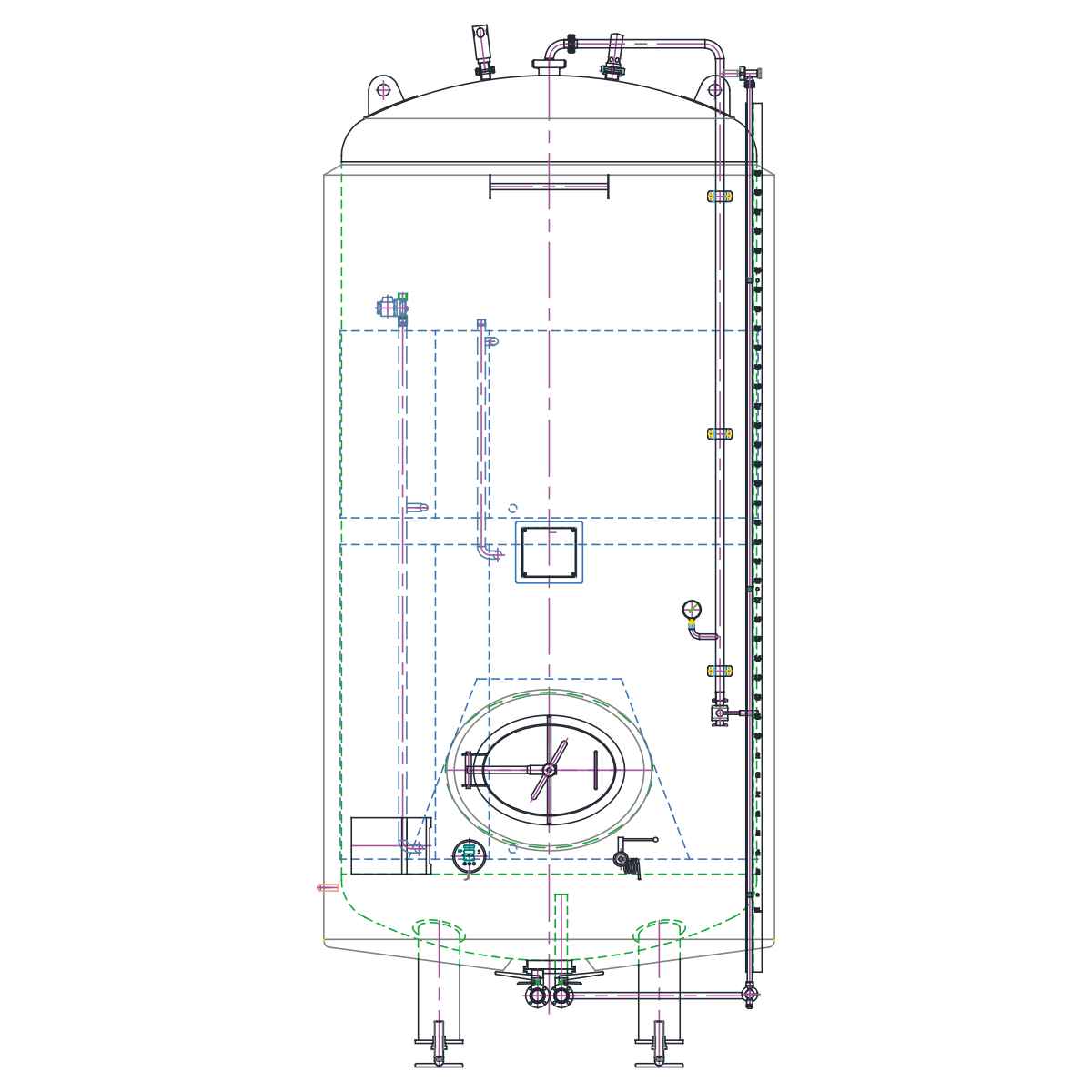 zbiornik do produkcji piwa Letina ZBB - BRITE TANK zbiornik do produkcji piwa Letina ZBB - BRITE TANK