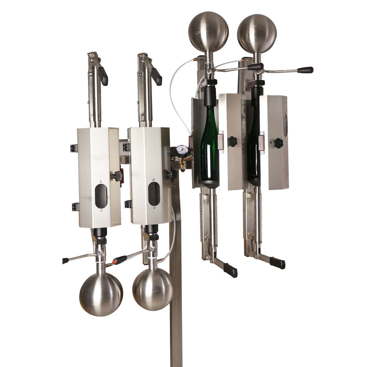 Saturator - Karbonizator do wina - Ribagas 4 stanowiskowy Saturator - Karbonizator do wina - Ribagas 4 stanowiskowy