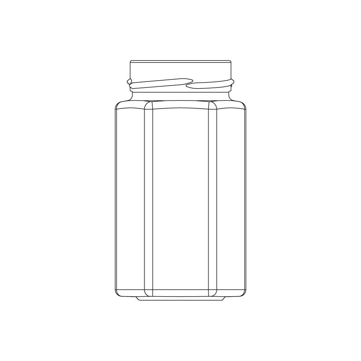 Słoik szklany TO58 280 ml Hexagonalny WYPRZEDAŻ Słoik szklany TO58 280 ml Hexagonalny WYPRZEDAŻ