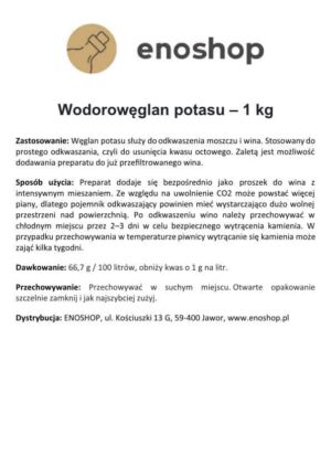 Wodorowęglan potasu 1kg