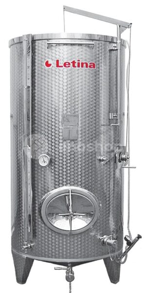 Zbiornik fermentacyjny na wino LETINA PZP 1100 - płaszcz chłodzący