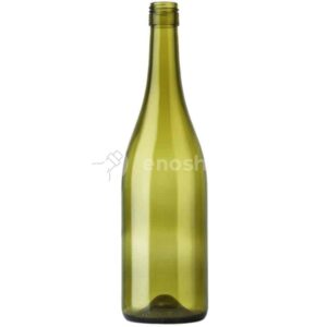 butelka na wino BURGUNDER CARACTERE BVS 750 ml oliwkowa - na zakrętkę