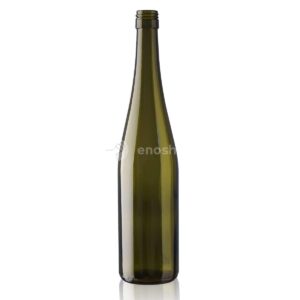 butelka na wino reńska RHEINWEIN BVS oliwka 750 ml - na zakrętkę