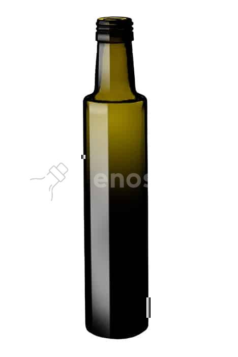 Paleta butelek na olej i oliwę DORICA 250 ml - ciemna (1,49 netto/szt.)