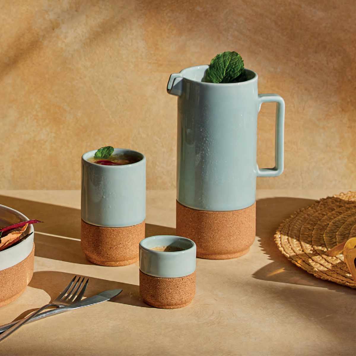 Dzbanek wysoki zielony Dzbanek wysoki zielony