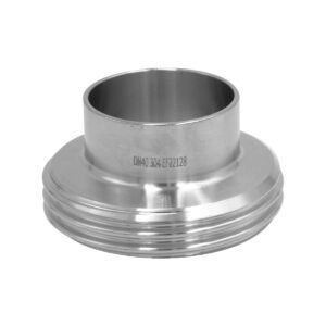 Końcówka gwintowana długa DN40 DIN 11851 - złącze spożywcze Końcówka gwintowana długa DN40 DIN 11851 - złącze spożywcze