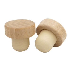 Korki syntetyczne z drewnianą główką do destylatów 38x14/22,5 mm Korki syntetyczne z drewnianą główką do destylatów 38x14/22,5 mm