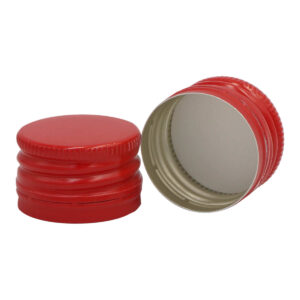 zakrętka aluminiowa 28x18 mm do butelek czerwona zakrętka aluminiowa 28x18 mm do butelek czerwona